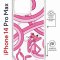 Чехол-накладка iPhone 14 Pro Max Kruche Magrope Print Розовая Пантера