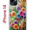 Чехол-накладка iPhone 14 Kruche Print Одуванчики