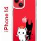 Чехол-накладка iPhone 14 Kruche Print Angel Demon