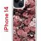 Чехол-накладка Apple iPhone 14  (625957) Kruche PRINT цветы