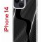 Чехол-накладка Apple iPhone 14  (625957) Kruche PRINT Line black