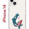 Чехол-накладка Apple iPhone 14  (625957) Kruche PRINT Акула