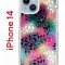 Чехол-накладка Apple iPhone 14  (625957) Kruche PRINT Цветные листья