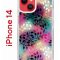 Чехол-накладка Apple iPhone 14  (625957) Kruche PRINT Цветные листья