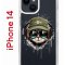 Чехол-накладка Apple iPhone 14  (625957) Kruche PRINT Кот в наушниках