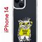 Чехол-накладка Apple iPhone 14  (625957) Kruche PRINT Сова в очках