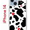 Чехол-накладка Apple iPhone 14  (625957) Kruche PRINT Корова