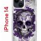 Чехол-накладка Apple iPhone 14  (625957) Kruche PRINT Sugar Skull