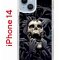 Чехол-накладка Apple iPhone 14  (625957) Kruche PRINT Skull Hands