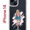 Чехол-накладка Apple iPhone 14  (625957) Kruche PRINT Fashion Girl
