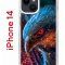 Чехол-накладка Apple iPhone 14  (625957) Kruche PRINT Орел