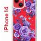 Чехол-накладка iPhone 14 Kruche Print Roses