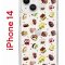 Чехол-накладка Apple iPhone 14  (625957) Kruche PRINT Cake