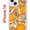 Чехол-накладка Apple iPhone 14  (625957) Kruche PRINT Апельсины
