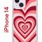 Чехол-накладка Apple iPhone 14  (625957) Kruche PRINT Сердце