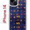 Чехол-накладка Apple iPhone 14  (625957) Kruche PRINT Ночные окна