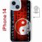 Чехол-накладка Apple iPhone 14  (625959) Kruche PRINT Инь Ян