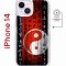 Чехол-накладка Apple iPhone 14  (625959) Kruche PRINT Инь Ян