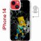 Чехол-накладка Apple iPhone 14  (625959) Kruche PRINT Барт Симпсон