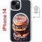 Чехол-накладка Apple iPhone 14  (625959) Kruche PRINT Donuts