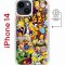 Чехол-накладка Apple iPhone 14  (625959) Kruche PRINT Симпсоны