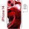 Чехол-накладка Apple iPhone 14  (625959) Kruche PRINT Вино