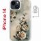 Чехол-накладка Apple iPhone 14  (625959) Kruche PRINT Белые розы