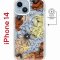 Чехол-накладка Apple iPhone 14  (625959) Kruche PRINT Ягоды и Цветы
