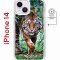 Чехол-накладка Apple iPhone 14  (625959) Kruche PRINT Крадущийся тигр