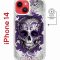 Чехол-накладка Apple iPhone 14  (625959) Kruche PRINT Sugar Skull