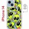Чехол-накладка Apple iPhone 14  (625959) Kruche PRINT Инопланетянин
