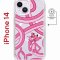 Чехол-накладка iPhone 14 Kruche Magnet Print Розовая Пантера
