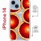 Чехол-накладка Apple iPhone 14  (625960) Kruche PRINT Orange