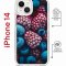 Чехол-накладка Apple iPhone 14  (625960) Kruche PRINT Fresh berries