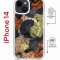 Чехол-накладка Apple iPhone 14  (625960) Kruche PRINT Ягоды и Цветы