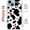 Чехол-накладка Apple iPhone 14  (625960) Kruche PRINT Корова