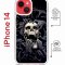 Чехол-накладка Apple iPhone 14  (625960) Kruche PRINT Skull Hands
