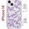 Чехол-накладка iPhone 14 Kruche Magrope Print Сакура