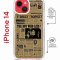 Чехол-накладка Apple iPhone 14  (625960) Kruche PRINT Potter