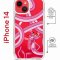 Чехол-накладка iPhone 14 Kruche Magrope Print Розовая Пантера
