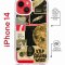 Чехол-накладка iPhone 14 Kruche Magrope Print Стикеры Космос