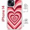 Чехол-накладка Apple iPhone 14  (625960) Kruche PRINT Сердце