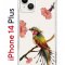 Чехол-накладка Apple iPhone 14 Plus (625954) Kruche PRINT Колибри