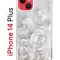 Чехол-накладка Apple iPhone 14 Plus (625954) Kruche PRINT White roses