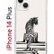 Чехол-накладка Apple iPhone 14 Plus (625954) Kruche PRINT Tiger