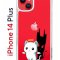 Чехол-накладка Apple iPhone 14 Plus (625954) Kruche PRINT Angel Demon