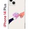 Чехол-накладка Apple iPhone 14 Plus (625954) Kruche PRINT Котолюбовь