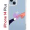 Чехол-накладка Apple iPhone 14 Plus (625954) Kruche PRINT Котолюбовь