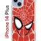 Чехол-накладка Apple iPhone 14 Plus (625954) Kruche PRINT Человек-Паук красный