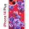 Чехол-накладка Apple iPhone 14 Plus (625954) Kruche PRINT Roses